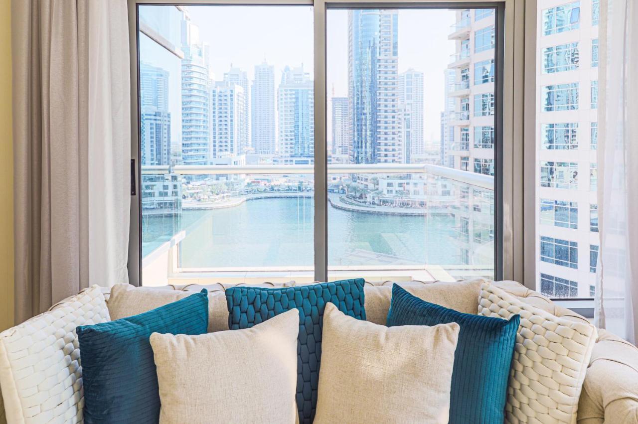 Nasma Luxury Stays - Pastel-Colored Apt With Jaw-Dropping Marina Views Dubaj Exteriér fotografie