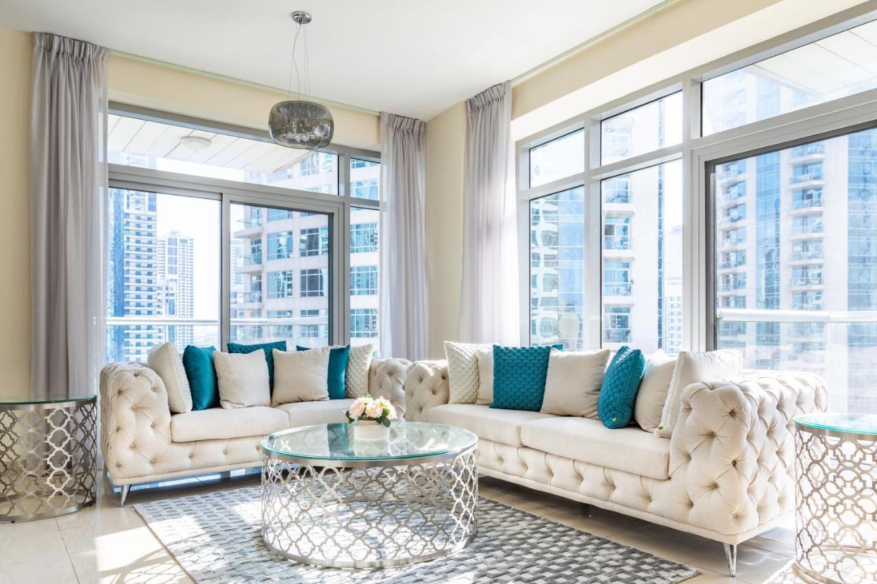 Nasma Luxury Stays - Pastel-Colored Apt With Jaw-Dropping Marina Views Dubaj Exteriér fotografie
